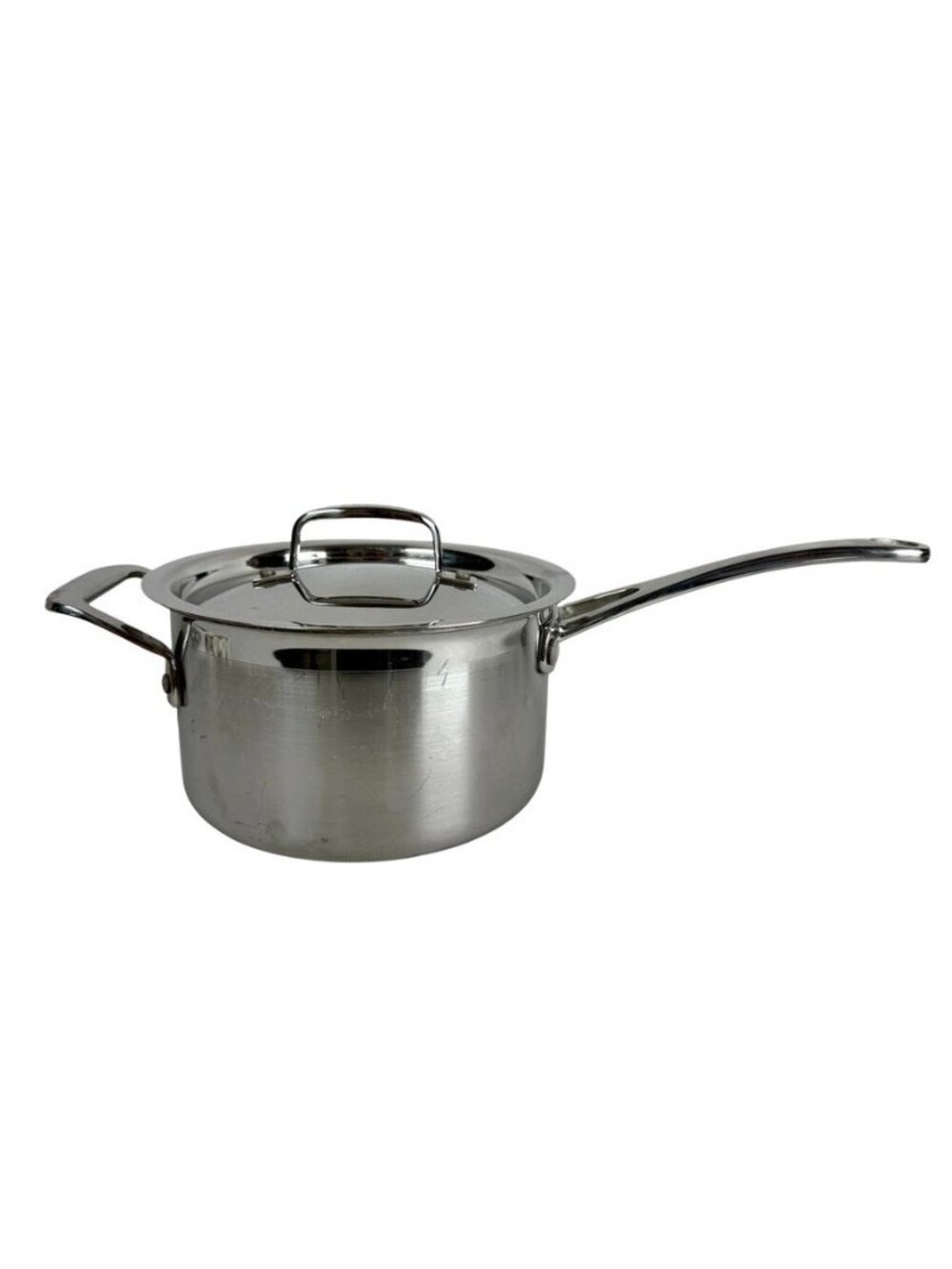 Le Creuset 2.8 L 3 qt. Saucepan Pot With Lid Stainless Steel 18cm 7" 7096